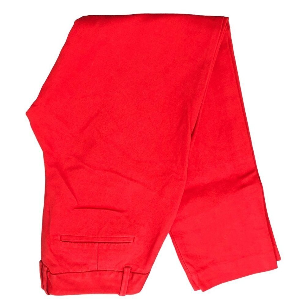 CALVIN KLEIN RED SLIM LEG‎ PANTS SIZE 2 - Picture 5 of 6